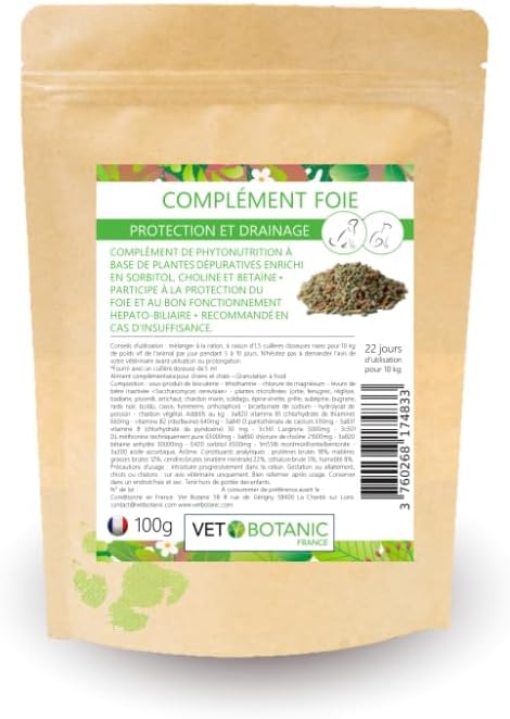 Liver Supplement Dogs and Cats, Protection and Liver Drainage, 100 g, 22 Days