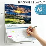 Calendar 2026 UK Family Calendar Wall Planner Jan 26 to Dec 26 - UK A3 Large Wall Planner For Home, Office, Uni Students - Image 2