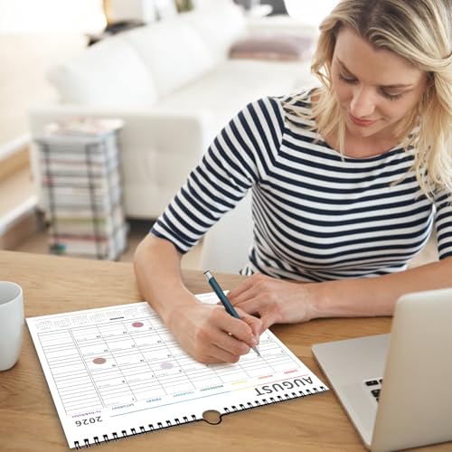 lbylyhxc wall calendar 2025-2026 - runs from july 2025 to december 2026-18 monthly calendar 2026 thick paper includes major holidays and dedicated space for notes and important dates colorful calendar 2025-2026