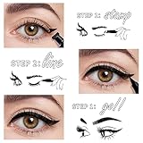 KIMUSE Winged Eyeliner Stamp-2 Eyeliner Pens for Perfect Wing Cat Eye Stamp Eyeliner Waterproof Smudge Proof, Long Lasting Makeup Liquid Eye Liner (black) - Image 3