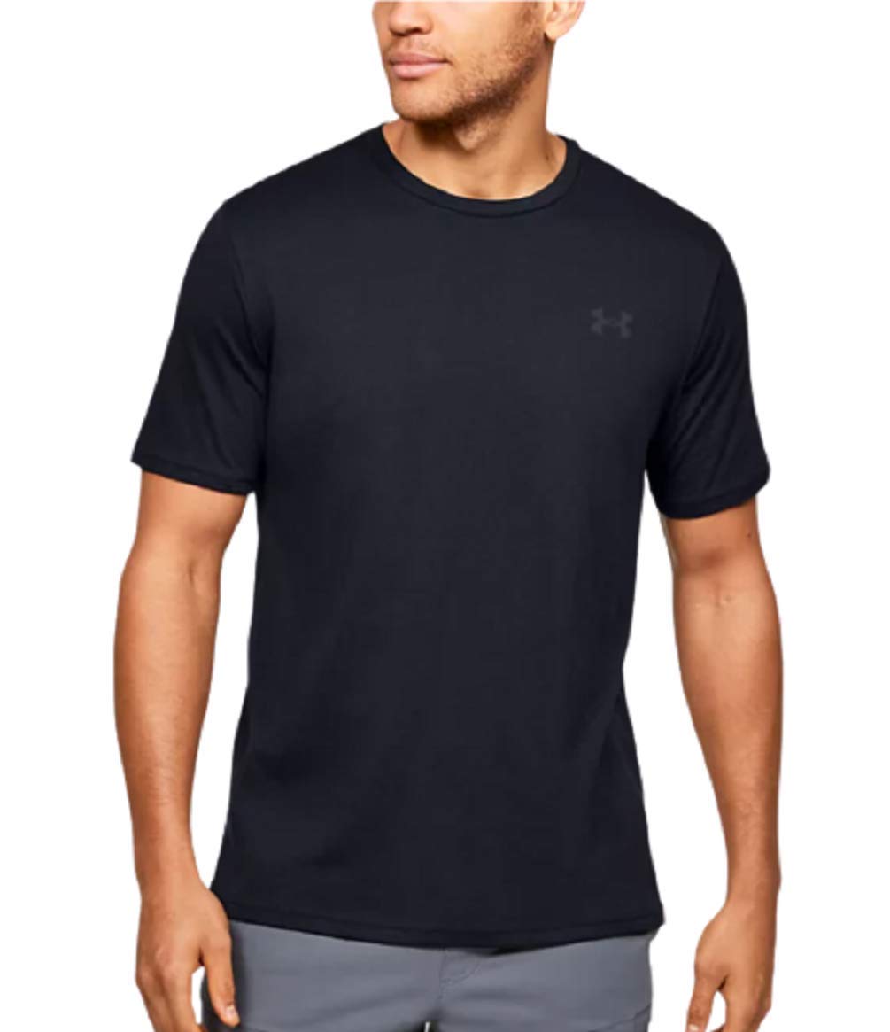 Under Armour Men's Black Sportstyle Left Chest Short Sleeve T-Shirt ( (001)/Grey, Medium)