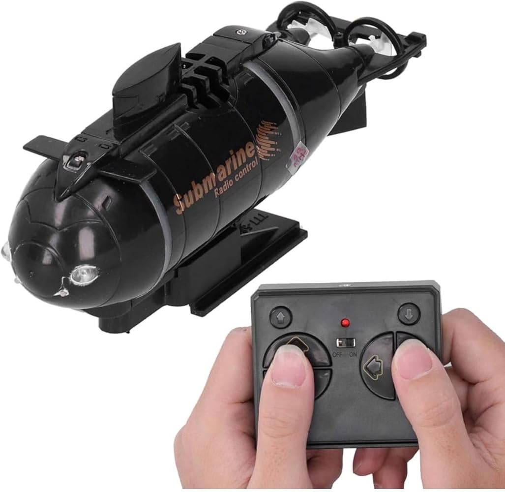 Amazon.co.jp: ミニRC潜水艦、ラジコン玩具、LEDライト付き電動防水