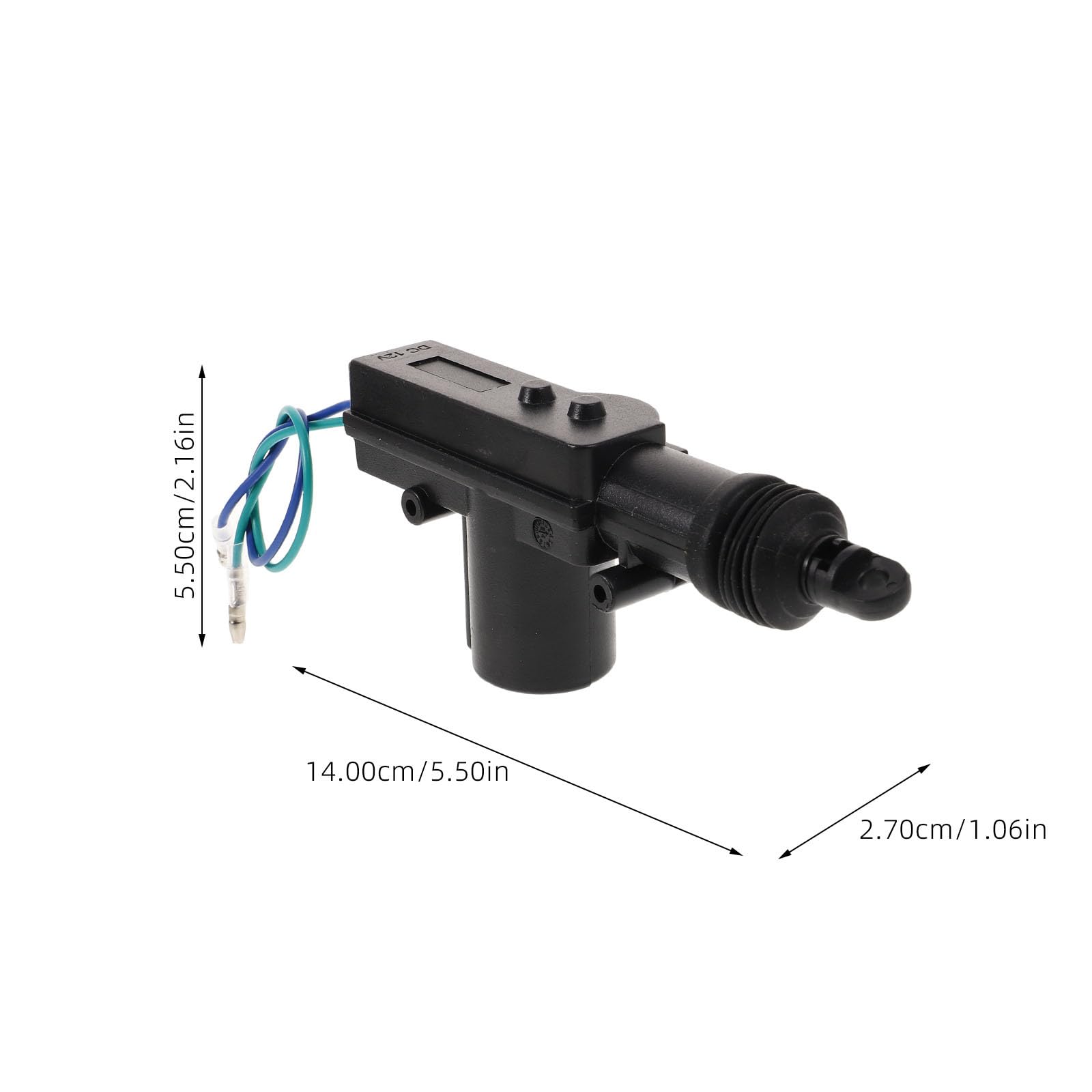ULTECHNOVO Actionneur de Serrure de Porte Électrique 14x5,5x2,7 cm, Métal Robuste & Installation Rapide pour Verrouillage Centralisé Fiable, pour Voiture, pour Réparation Système de Sécurité
