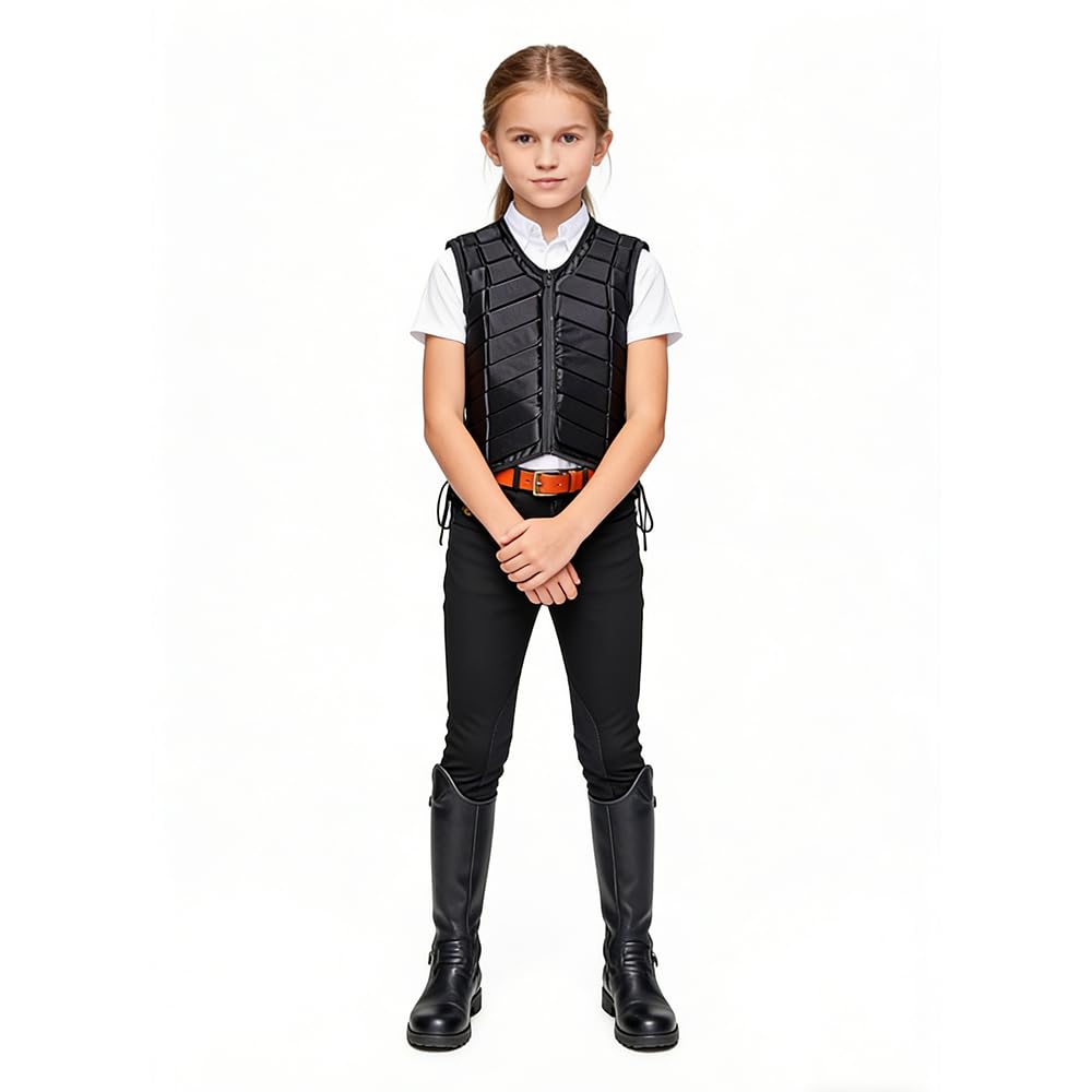 TentHome Gilet Equitation pour Enfant Femme et Homme Professionnel, Gilet de Protection Equitation Adulte EVA Haute Densité, Equipement Protection Dorsale Équitation, Affaire Protege Dos Equitation