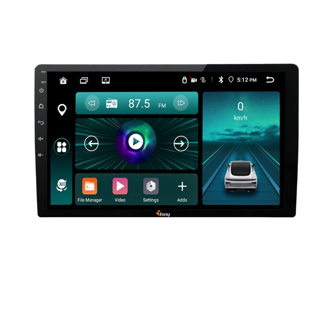 Trony 9-inch Android Car Stereo | 1280x720 IPS HD Touchscreen | 4GB RAM & 32GB Storage | Android 14 | Wireless Mirroring | WiFi | GPS | Bluetooth | Steering Wheel Control-image-45