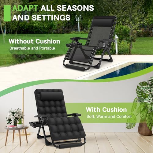 Zenpetio BLACK-XXL Oversized Zero Gravity Chair thumb #5