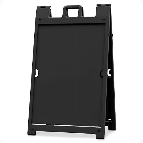 Plasticade Signicade Deluxe A Frame Durable Folding Double Sided Portable