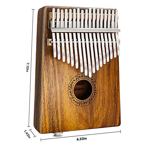 Kalimba 17 Clés Piano Pouce Instruments de Musique avec Outil de Réglage et Sac de Transport par Finether (Koa wood… - Les Beatles, Paul McCartney, John Lennon, RIngo Starr, George Harrison Kalimba 17 Clés Piano Pouce Instruments de Musique avec Outil de Réglage et Sac de Transport par Finether (Koa wood… – Image 7