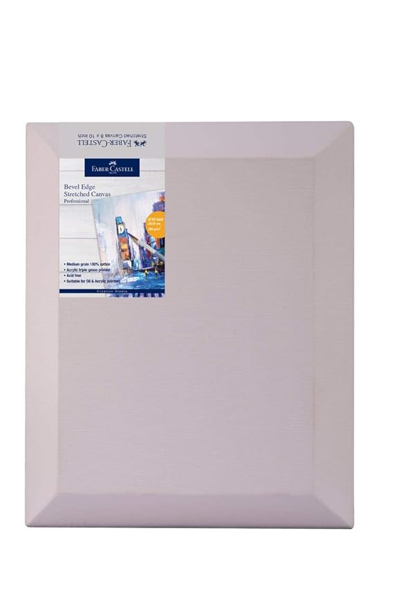 Faber-Castell Bevel Edge Tretched Canvas 8X10 Inches at Rs. 168