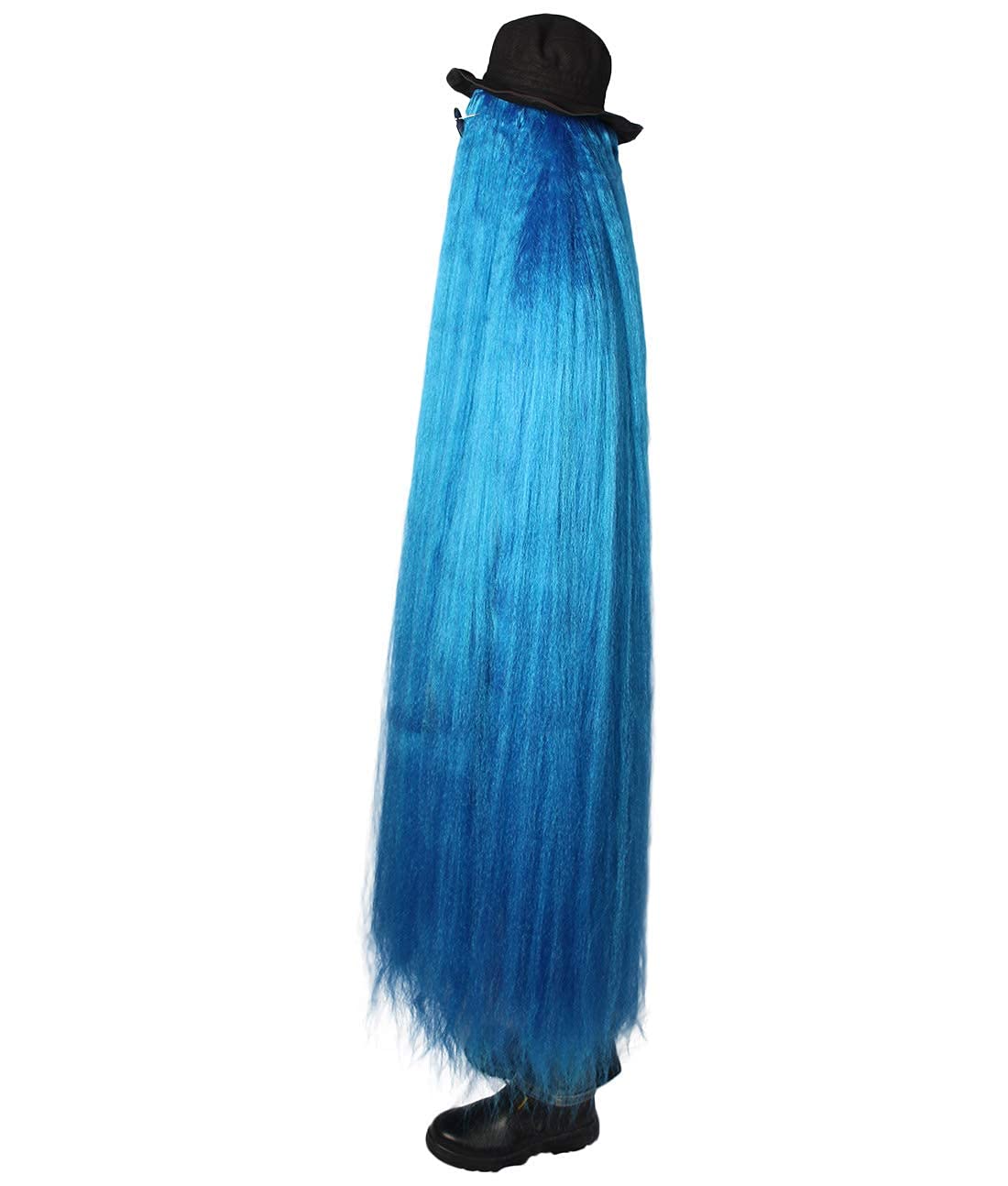 HPO Unisex Dapper Creature Playboy Wig Collection, Long or Short Styles, Flame-retardant Synthetic Fiber (Blue)