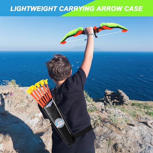2 Pack Bow and Arrow for Kid, LED Light Up Archery Toy Set with 20 Suction Cup Arrows, Standing Target, Score Targets & Quiver, Indoor Outdoor Sport Games, Birthday Gifts for Boys & Girls Ages 4-12 - Image 4