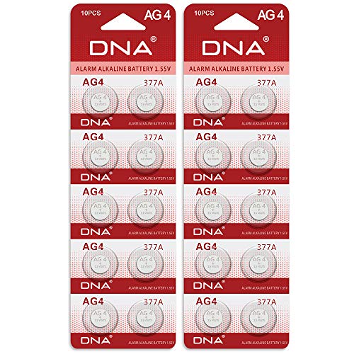20 batterie alcaline a bottone, DNA