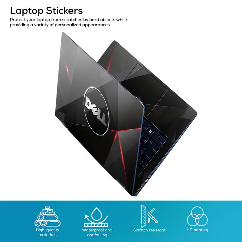 Image of Galaxsia DSGN 301 Full Body Laptop Skin Bubble-Free| Laminated & Removable | HD Quality Sticker for Laptops Upto 15.6 Inches Compatible with DELL