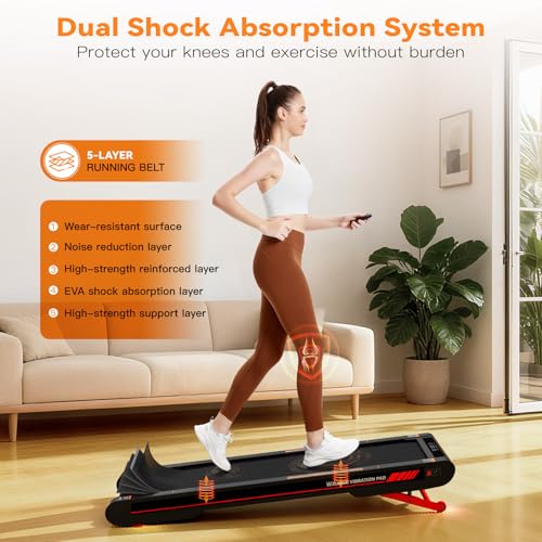 Sperax Walking Vibration Pad, 0–10% Auto Incline Under Desk Treadmill, 2.5HP Quiet Motor Treadmills for Home with APP,3 in 1 Treadmill with Remote Control by Sperax - Image 7