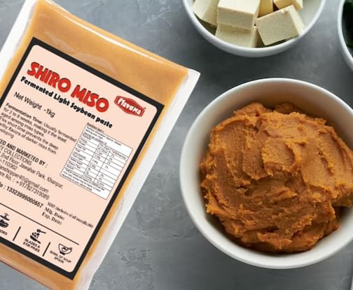 Flavoma Shiro Miso Fermented Light Soybean Paste (White Miso), 1kg [ White Soybean Paste | Preservative-Free | Japanese Style | Perfect ingredient for Korean, Japanese, Chinese & Pan Asian dishes ] - Image 3 thumbnail