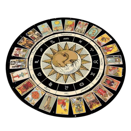 タロットカード占星術振り子マットパッドタロットアンチスキッドラバーマット祭壇タロットカードパッドパーティーボードゲームウィッチクラフトサプライズデスクデコレーション
