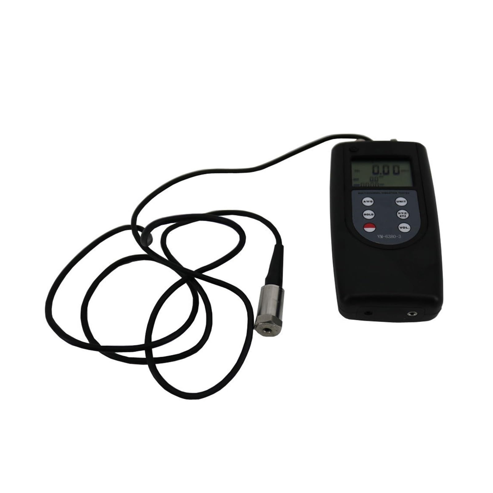 Vibrationsmesser, VM6380-3 Digitales Vibrationsmessgerät mit 3 pciezoelektrischen Wandlern Periodisches Bewegungsvibrometer VM-6380-3