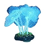 Plantas De Acuario De Silicona, Pecera De Anémona De Mar Artificial, Anémona De Mar Para Acuario, Anémona De Mar Con Brillo Nocturno De Simulación, Decoración De Plantas De Pecera De Silicona Colorida