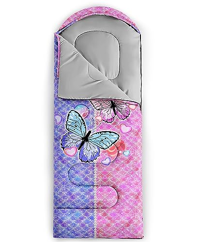 Image of QOOMO Camping Sleeping Bags,3 Season Warm & Cool Weather,Lightweight,Waterproof Sleeping Bags for Adults & Kids,Traveling,and Outdoors,Camping Gear Equipment