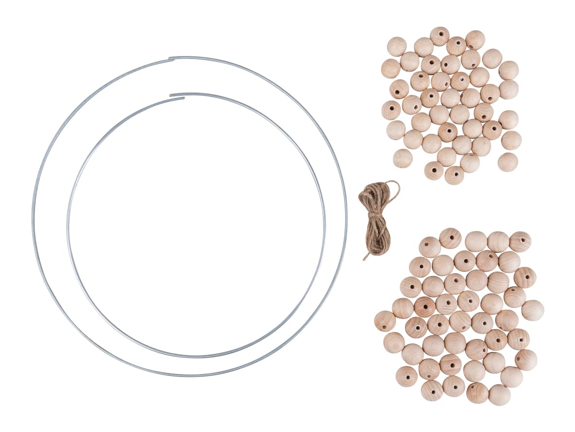 Anneaux de perles en bois pour creer facilement des suspensions murales sans rater ses loisirs creatifs
