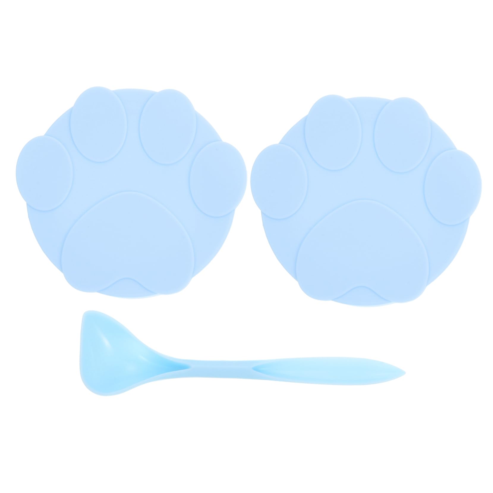 Sosoport Replaceable Can Lids Pet Canned Food Lids 3pcs Silicone Food Non-Slip Easy to Open for Pet Meals