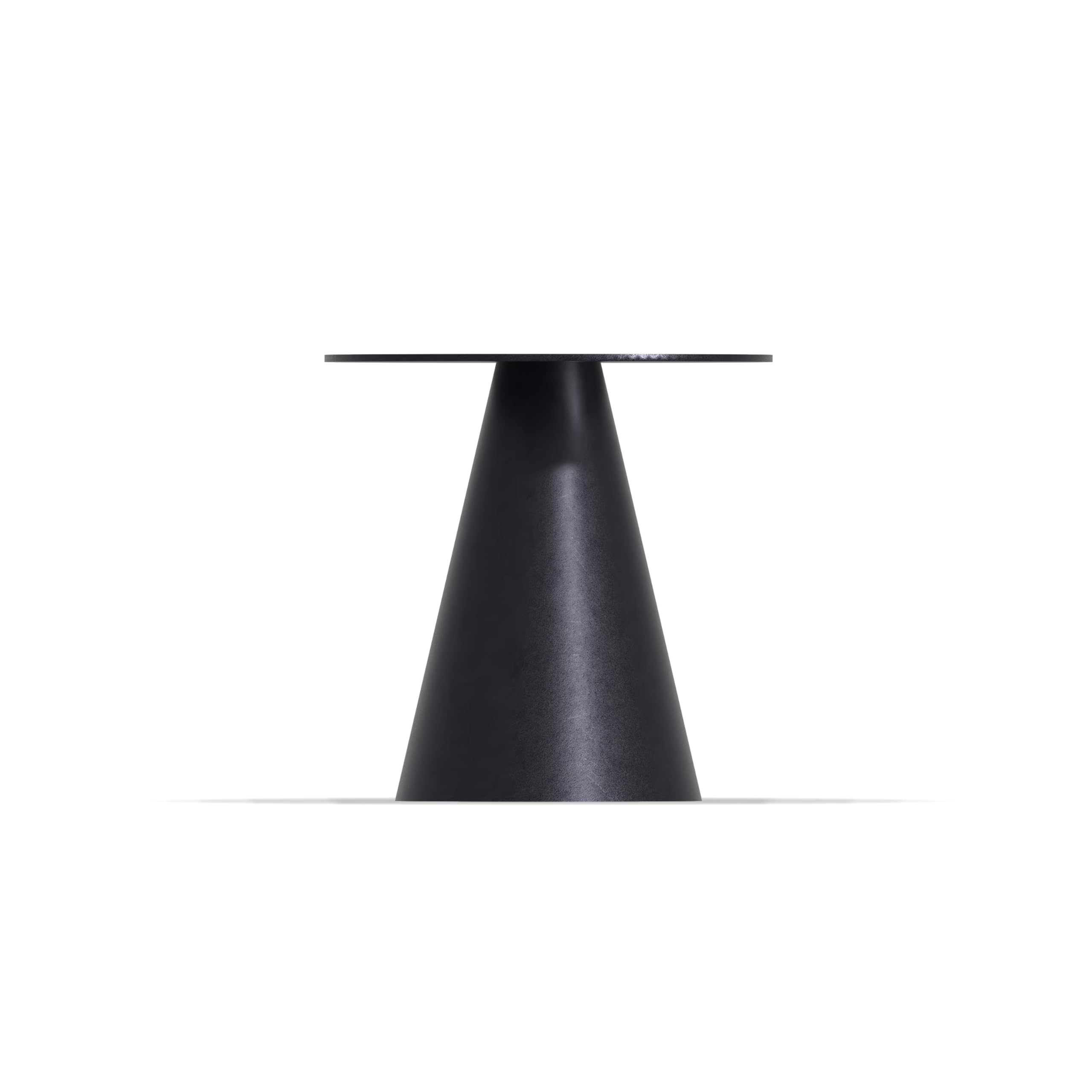 FRANKYSTAR Artù - Base a cono per tavolo da pranzo rotondo, metallo colore nero