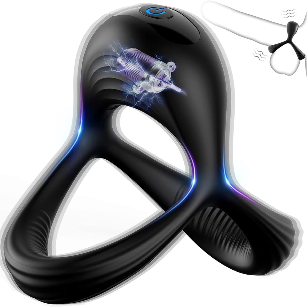 Anillo vibratorio para el pene de silicona para erecciones más fuertes y duraderas 8