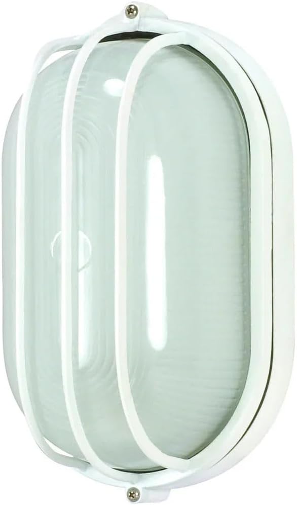 Nuvo Lighting 60/525 Bulkhead 1-Light Oval Cage 60W A19, Architectual Bronze