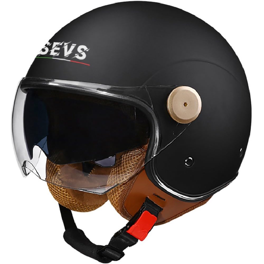 Wzggteam Unisex Colora Motorbike Open Face Helmet, Motorcycle Jet Helmet With Anti-Scratch And Uv-Protective Visor, Scooter Motorcycle Crash Jet Helmet For Men Women, Ece 22.06 Approved