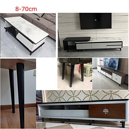 Patas de madera maciza negras para muebles con rosca M8, 4 piezas 6