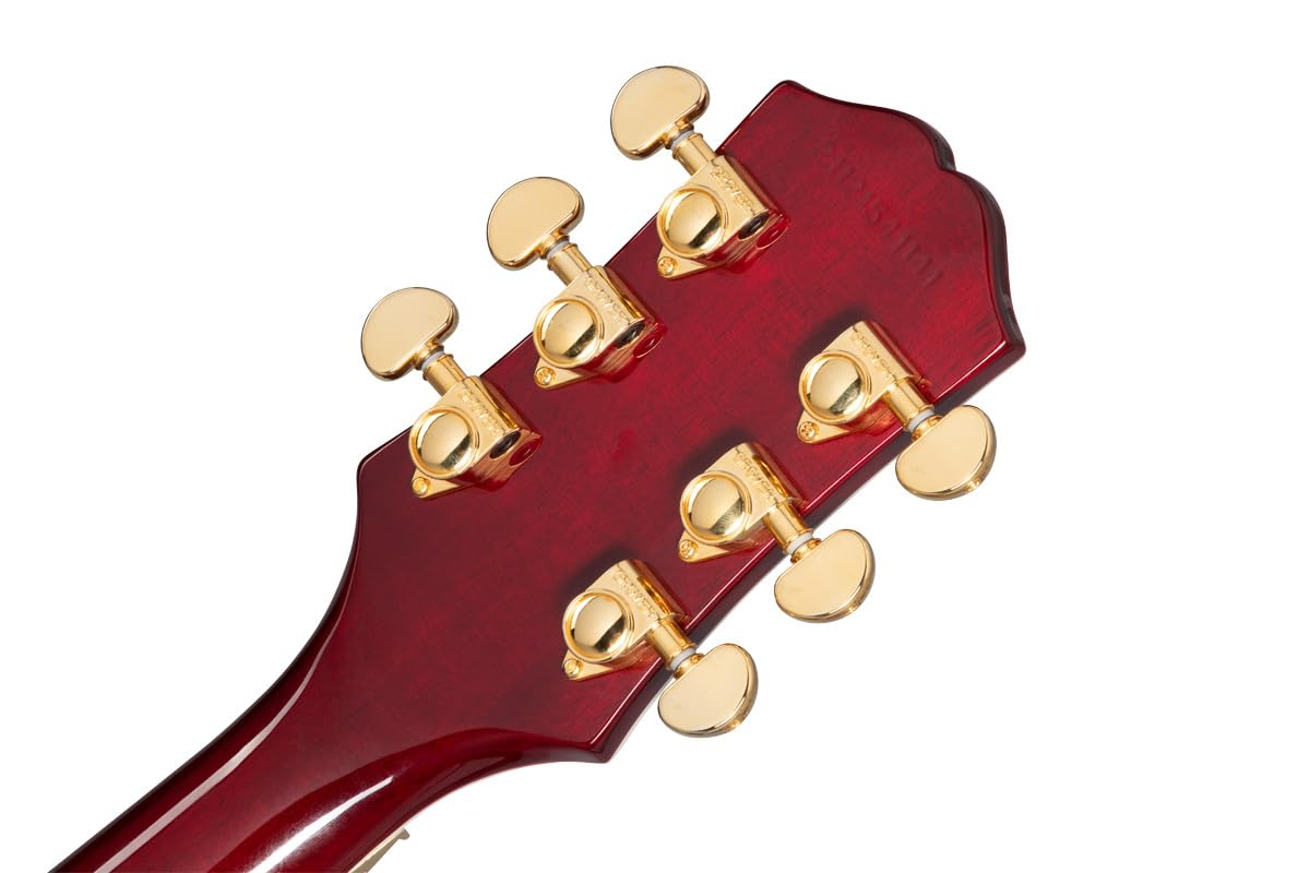 Amazon | Epiphone/Alex Lifeson Les Paul Custom Axcess Quilt Ruby