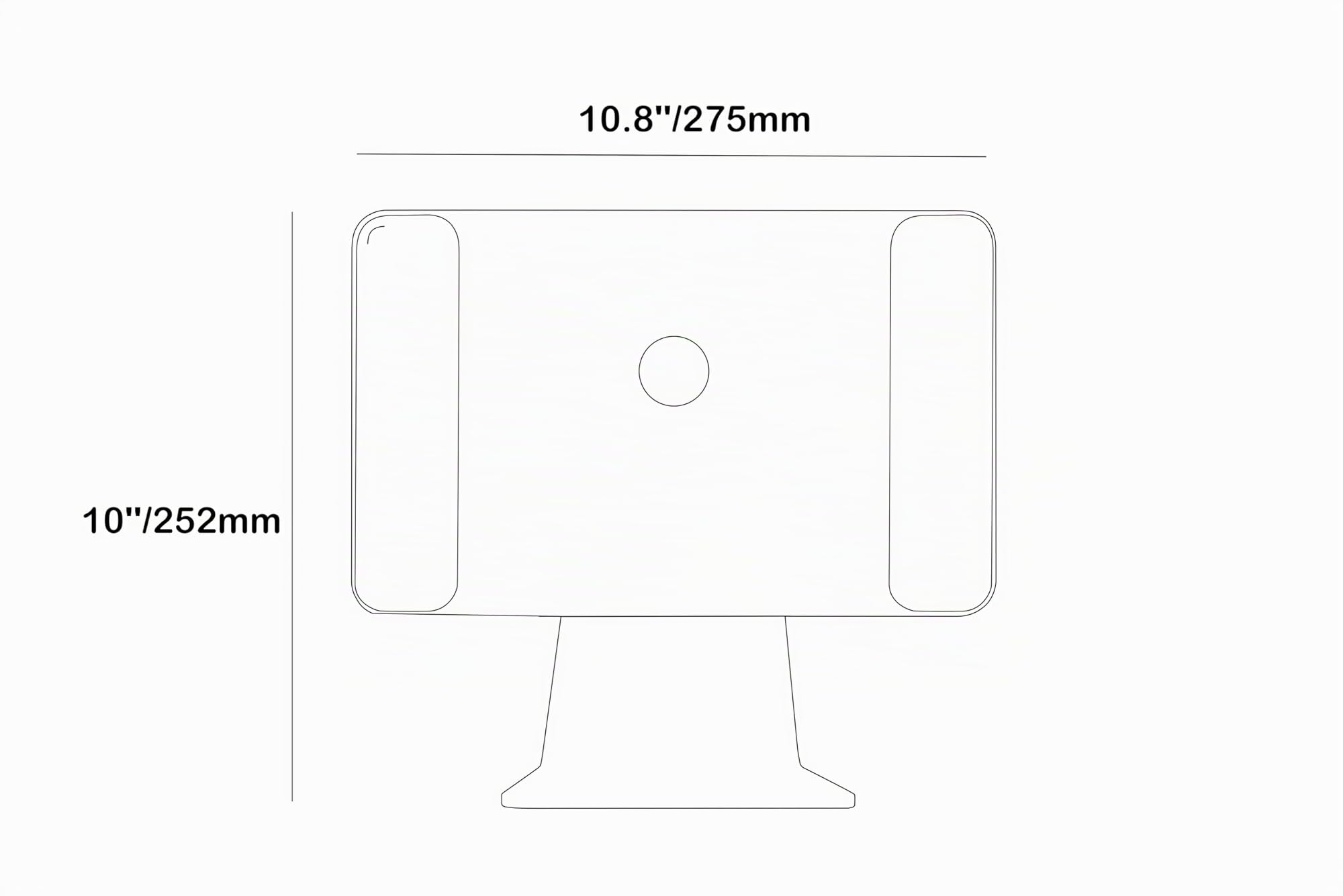 iPad Pro 13 Ständer, Magnetische Halterung für Apple iPad Pro 13 Zoll (M4/M5), Grau