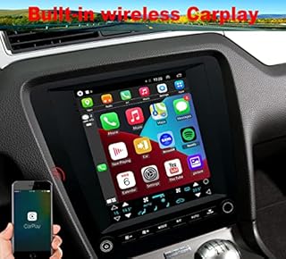 for Ford Mustang Radio Upgrade 2010-2014 Android Stereo Navigation Replacement 9.7inch Touch Screen Wireless Carplay WiFi Free Camera