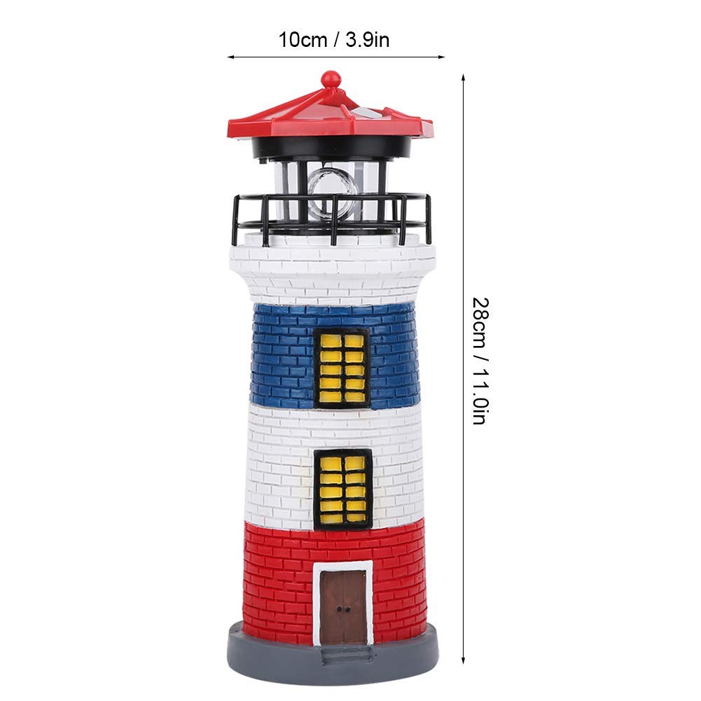 Outdoor Ornamental Lighthouses Patriotic Lighthouse Lawn Ornament
