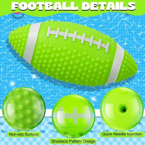 Glow In The Dark Football, 9.25 Inches Light Up Waterproof Football, Swimming Pool Diving Toys For Under Water Game, Outdoor Footballs For Beach Games And Water Sports Pool Part #TOP2