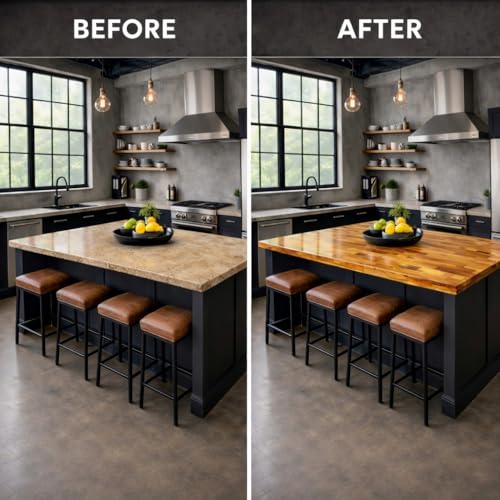 Image of Giani Butcher Block Easy Epoxy Countertop Paint Kit