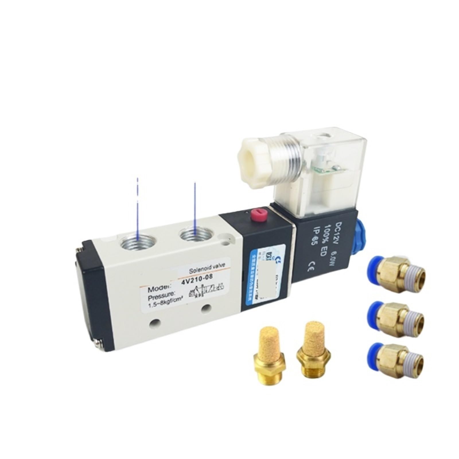 Électrovanne commande à air 4V210-08 pour stopper les fuites réseau
