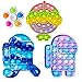 4pcs Popo Toys Decomprimere Il Giocattolo, Gioco del Cervello, Intrattenimento Interattivo Genitore-Figlio, Il Materiale in Silicone Resistente e Facile da Pulire