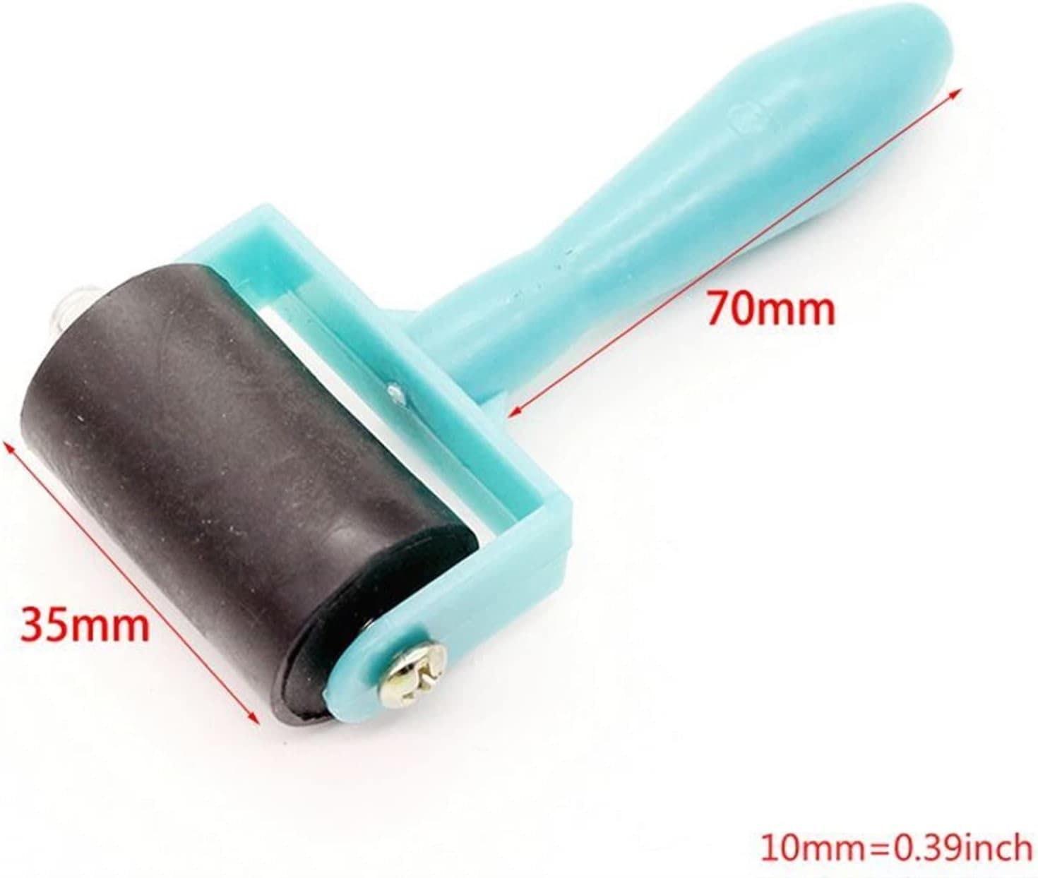 Rulli per pittura, Rulli for pittura, confezione da 2, rullo in gomma for colla, nastro antiscivolo, strumenti da costruzione, stampa, muro, blu, 3,5 x 8 x 11 cm (1,38 x 3,15 x 4,33 pollici)