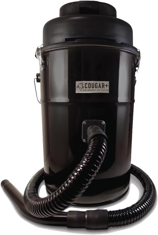 Loveless Ash Vacuum Cougar+ for pellet stoves-Made in the USA. Fireplace vacuum, pellet stove vacuum cleaner for hot ash