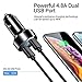 USB C Car Charger, Smallest 30W Fast Car Charger Adapter AINOPE PD&QC Dual Port Cigarette Lighter USB Charger Flush Fit Compatible with iPhone 12/12 Pro/12 Mini, iPad Pro(2020)-Silver