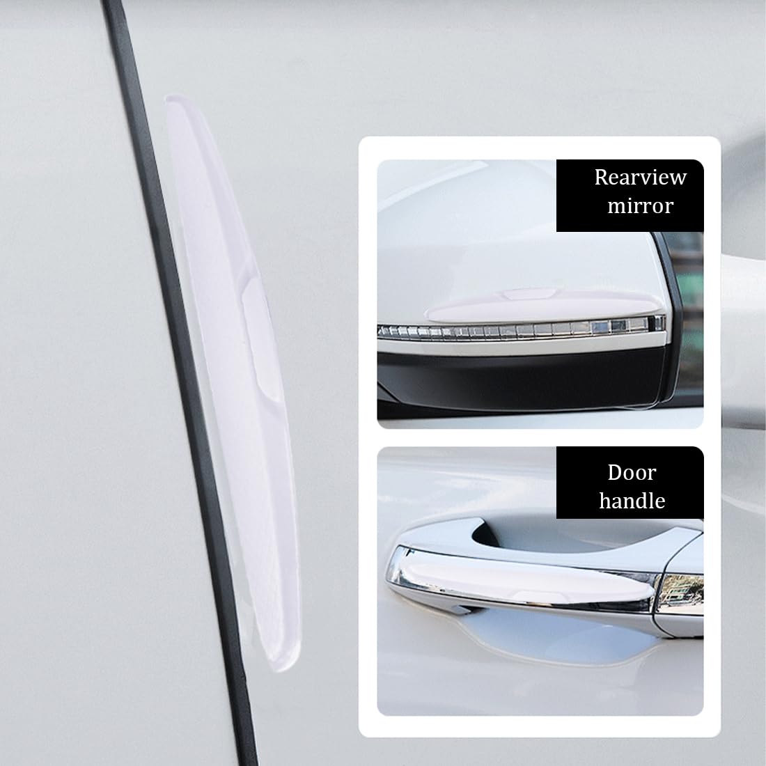 Proteggi Portiere Auto In Fibra Di Carbonio - 4 Pezzi Adesivi - Anti Graffi E Urto Per Portiere Di Auto, SUV E Camion - Foto 5