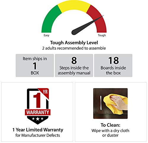 Cosmoliving By Cosmopolitan Ella 5 Shelf, White Bookcase #TOP6