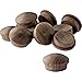 Walnut 1/2 Screw Hole Buttons, 50-Pack