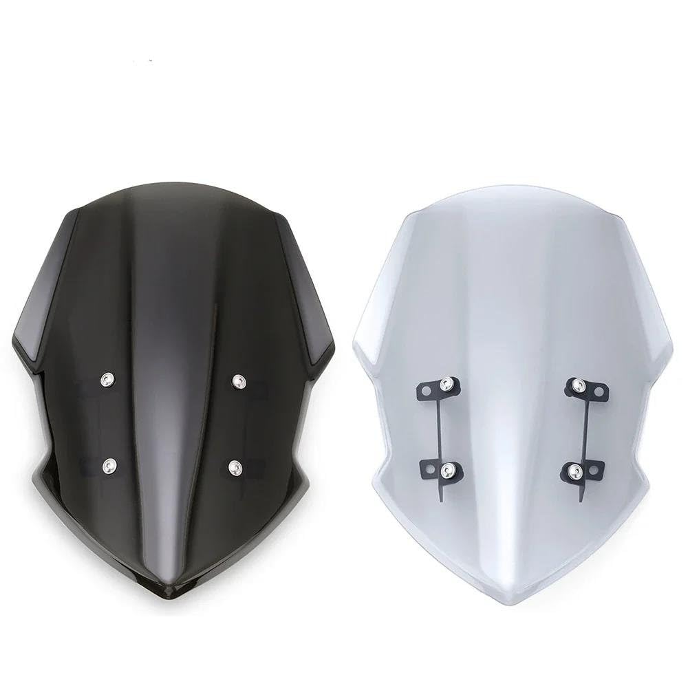 Moto Parabrezza Per YAMAHA Per MT07 FZ07 MT-07 FZ-07 MT FZ 07 2018 2019 2020 Deflettore Del Vento(Gray)