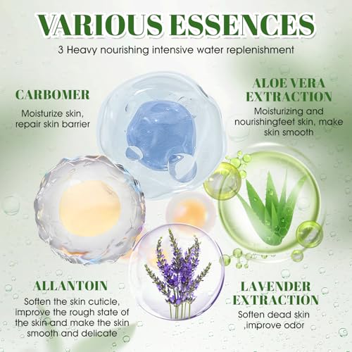 WEILAOK Mascarilla Pies, Mascarilla Pies Exfoliante, Calcetines Hidratantes para Pies, Mascarilla Exfoliante de Pies para Callos y Piel Seca para Hombres y Mujeres, 6 Piezas - imagen 4