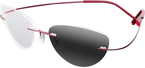 Miniatura 6 de Lentes de lectura multifocales progresivos de metal con memoria y ojo de gato para mujer, M