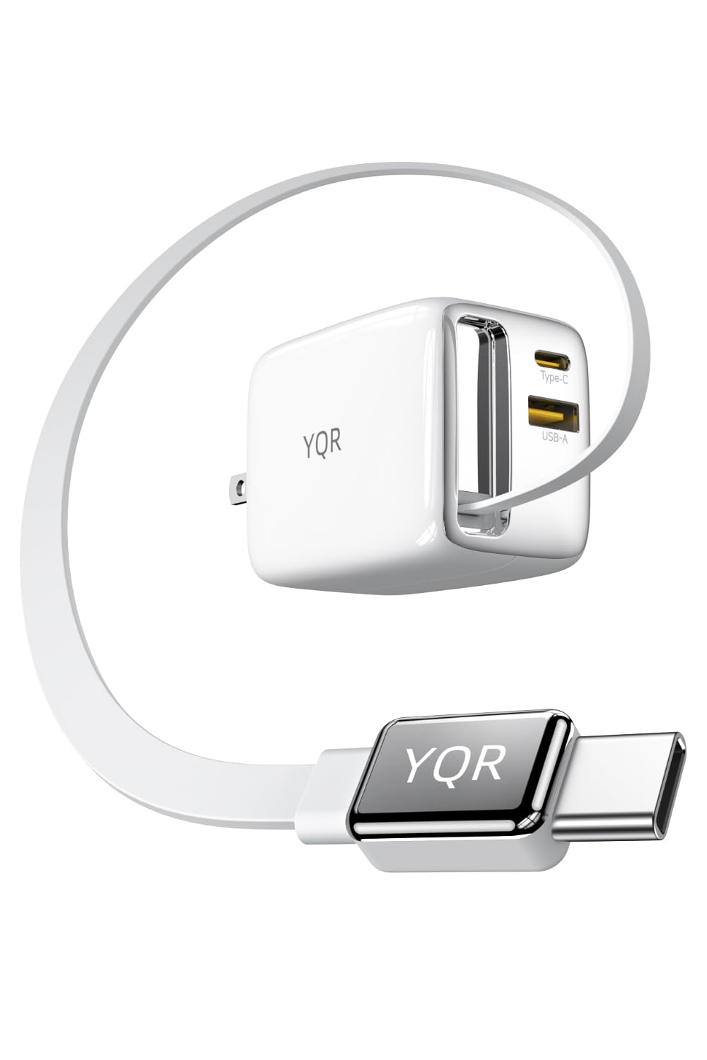 65w PD 急速充電器 伸縮式ケーブル付き type-c 【3台同時に充電可能…
