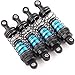 RcThjia Oiled 4Pcs 72mm Aluminum Oil Shock Set for 1/12 1/14 1/16 RC Cars - Front/Rear Upgrade Compatible with WLtoys 144001, 124019, MJX 16208, HBX