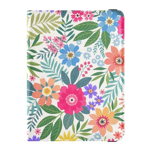 Custodia per passaporto per donne e uomini per da viaggio con blocco RFID colori vivaci e fiori Fiori dai Taglia unica Casual